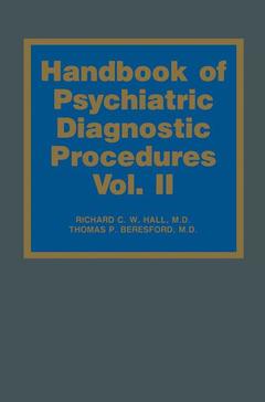 Couverture de l’ouvrage Handbook of Psychiatric Diagnostic Procedures