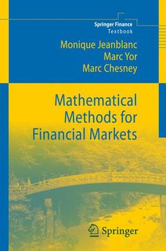Couverture de l’ouvrage Mathematical Methods for Financial Markets