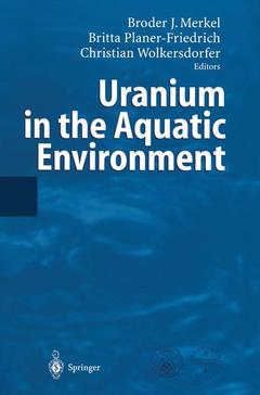 Couverture de l’ouvrage Uranium in the Aquatic Environment