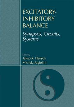 Couverture de l’ouvrage Excitatory-Inhibitory Balance