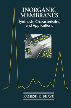 Cover of the book Inorganic Membranes Synthesis, Characteristics and Applications