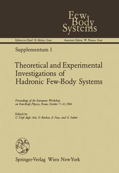 Couverture de l’ouvrage Theoretical and Experimental Investigations of Hadronic Few-Body Systems