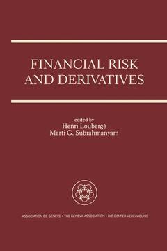 Couverture de l’ouvrage Financial Risk and Derivatives