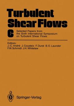 Couverture de l’ouvrage Turbulent Shear Flows 6