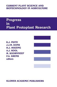 Couverture de l’ouvrage Progress in Plant Protoplast Research