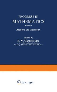 Couverture de l’ouvrage Progress in Mathematics