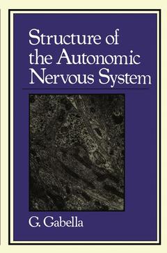Couverture de l’ouvrage Structure of the Autonomic Nervous System