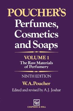 Couverture de l’ouvrage Poucher’s Perfumes, Cosmetics and Soaps — Volume 1