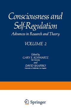 Couverture de l’ouvrage Consciousness and Self-Regulation