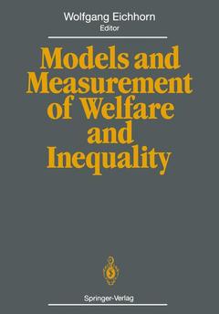 Cover of the book Models and Measurement of Welfare and Inequality