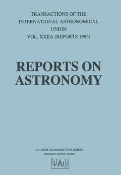 Couverture de l’ouvrage Reports on Astronomy