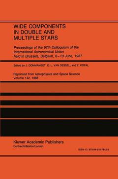 Couverture de l’ouvrage Wide Components in Double and Multiple Stars