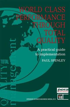 Couverture de l’ouvrage World Class Performance Through Total Quality