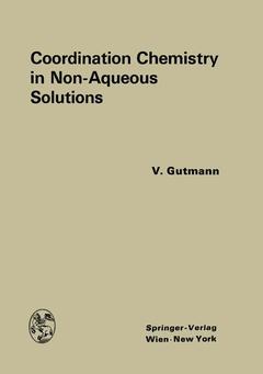 Couverture de l’ouvrage Coordination Chemistry in Non-Aqueous Solutions