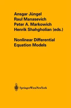 Couverture de l’ouvrage Nonlinear Differential Equation Models