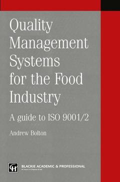 Cover of the book Quality management systems for the food industry