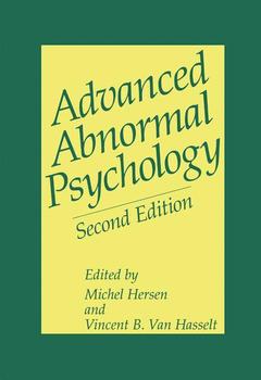 Cover of the book Advanced Abnormal Psychology