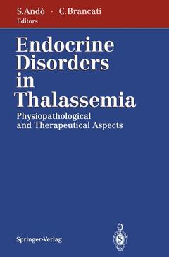 Couverture de l’ouvrage Endocrine Disorders in Thalassemia