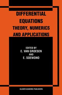 Cover of the book Differential Equations Theory, Numerics and Applications