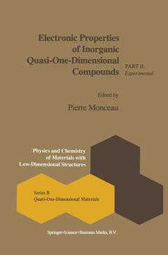 Couverture de l’ouvrage Electronic Properties of Inorganic Quasi-One-Dimensional Compounds
