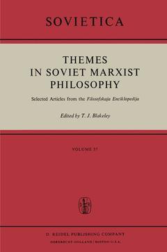 Couverture de l’ouvrage Themes in Soviet Marxist Philosophy