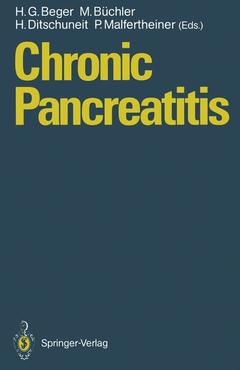 Couverture de l’ouvrage Chronic Pancreatitis