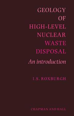 Cover of the book Geology of High-Level Nuclear Waste Disposal