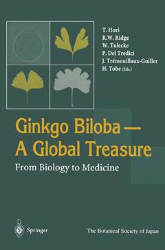 Couverture de l’ouvrage Ginkgo Biloba A Global Treasure