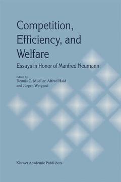 Cover of the book Competition, Efficiency, and Welfare