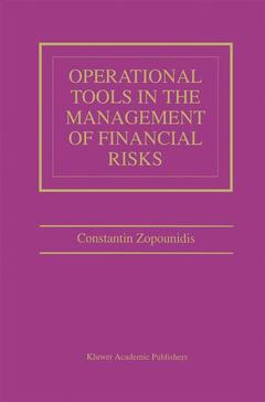 Cover of the book Operational Tools in the Management of Financial Risks