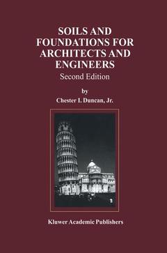 Cover of the book Soils and Foundations for Architects and Engineers