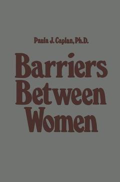Couverture de l’ouvrage Barriers Between Women