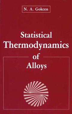 Couverture de l’ouvrage Statistical Thermodynamics of Alloys