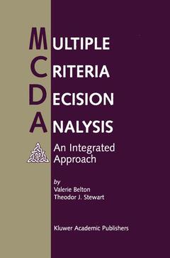 Couverture de l’ouvrage Multiple Criteria Decision Analysis