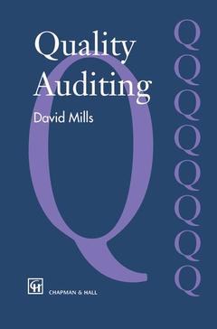 Couverture de l’ouvrage Quality Auditing