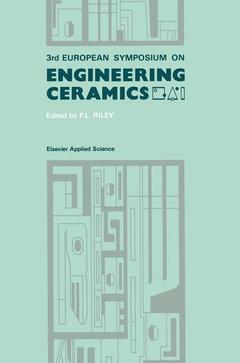 Couverture de l’ouvrage 3rd European Symposium on Engineering Ceramics