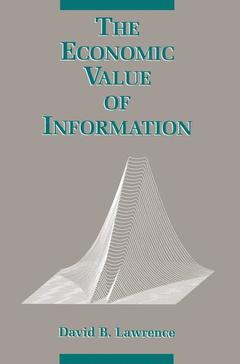 Couverture de l’ouvrage The Economic Value of Information