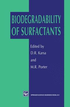 Couverture de l’ouvrage Biodegradability of Surfactants