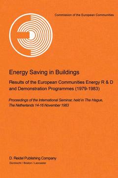 Couverture de l’ouvrage Energy Saving in Buildings