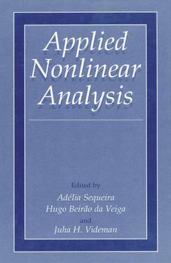 Couverture de l’ouvrage Applied Nonlinear Analysis