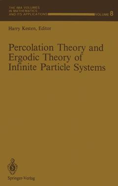 Couverture de l’ouvrage Percolation Theory and Ergodic Theory of Infinite Particle Systems