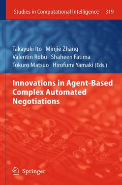 Couverture de l’ouvrage Innovations in Agent-Based Complex Automated Negotiations