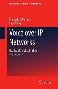 Couverture de l’ouvrage Voice over IP Networks