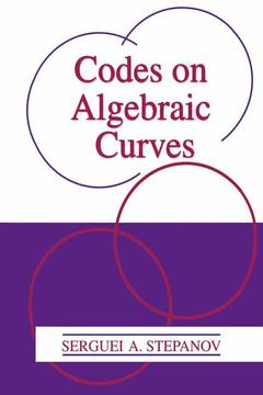 Couverture de l’ouvrage Codes on Algebraic Curves