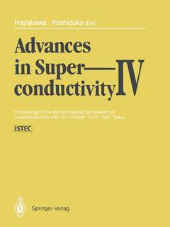 Couverture de l’ouvrage Advances in Superconductivity IV