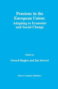 Couverture de l’ouvrage Pensions in the European Union: Adapting to Economic and Social Change