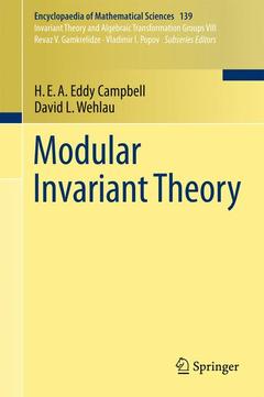 Couverture de l’ouvrage Modular Invariant Theory