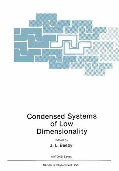 Couverture de l’ouvrage Condensed Systems of Low Dimensionality