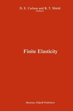 Couverture de l’ouvrage Proceedings of the IUTAM Symposium on Finite Elasticity