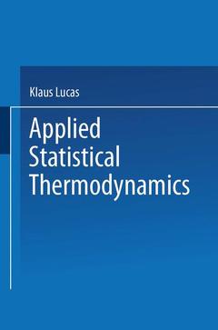 Couverture de l’ouvrage Applied Statistical Thermodynamics